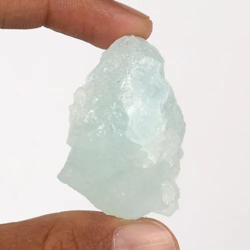Vista 2 de GEMHUB Cristal natural de 138.95 quilates de grado A, aguamarina y aguamarina en bruto, piedras preciosas naturales para chakras, piedras preciosas