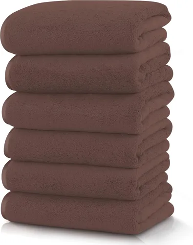 Vista 14 de TENSTARS Toallas de baño de seda con dobladillo para liquidación de baño - 27 x 55 pulgadas - Ligeras, delgadas, de secado rápido - Toalla