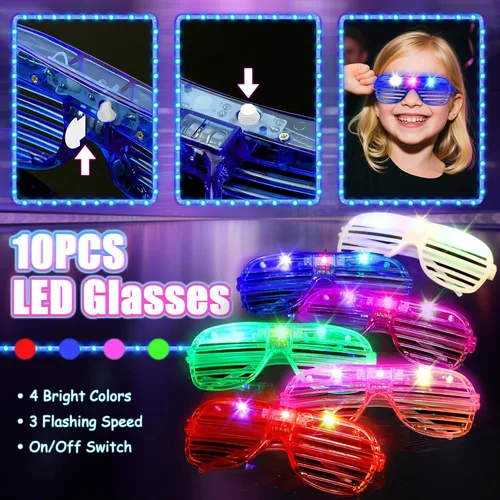 Vista 3 de MIBOTE 269 piezas de juguetes con luz LED, recuerdos de fiesta que brillan en la oscuridad, suministros de fiesta para niños y adultos, Halloween