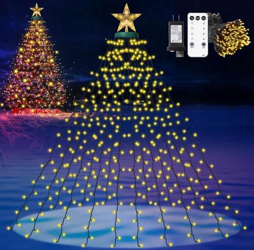Vista 13 de Luces inteligentes para el día de San Valentín con estrella superior, control de aplicación, sincronización de música, cambio de color, luces