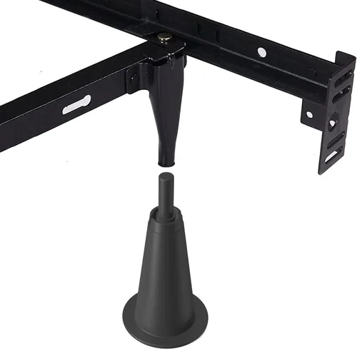 Vista 6 de woiron 6 elevadores de marco de cama alto, marco de cama de elevación de 5 pulgadas para almacenamiento debajo de la cama (paquete de 4)