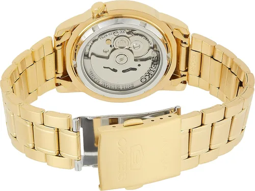Vista 3 de Seiko Seiko 5 reloj automático de los hombres de esfera negra SNKK40J1