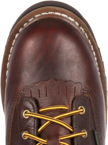 Vista 6 de Botas de trabajo impermeables para hombre Georgia Boot con cordones de punta a punta Marrón (Soggy Brown)
