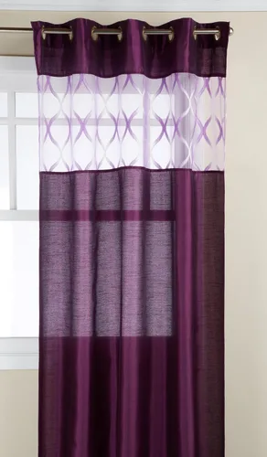 Vista 2 de Editex Home Textiles Scala - Panel para ventana, 56 x 84 pulgadas, color negro