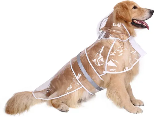 Vista 27 de HDE - Impermeable protector con capucha para perros y cachorros, tallas de la S a la XL (diseño de patos de goma, talla S)