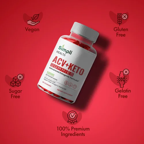 Vista 3 de Paquete de 3 gomitas Simpli Health ACV Keto, máxima fuerza