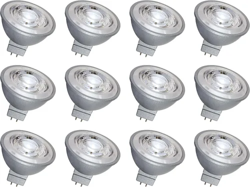 Vista 7 de Satco S8635 - Bombilla LED MR16 de 8 W con respaldo plateado, base GU 5.3, regulable, haz de 15 grados, 2700 K