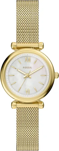 Vista 21 de Fossil Carlie - Reloj de cuarzo de acero inoxidable de tres manecillas para mujer