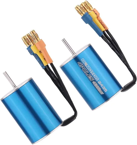 Vista 6 de GoolRC 2435 4800KV 4P Motor sin escobillas ni sensores con 25 A sin escobillas ESC (controlador de velocidad eléctrico) para 1/16 1/18 RC camión
