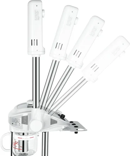 Vista 2 de Funnylife Vaporizador facial de aromaterapia 3 en 1, lámpara LED de aumento 5X, máquina de alta frecuencia,Equipo de belleza de spa de salón