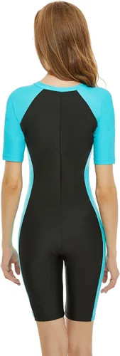 Vista 3 de Traje de baño de una pieza para mujer, de manga corta, protección solar