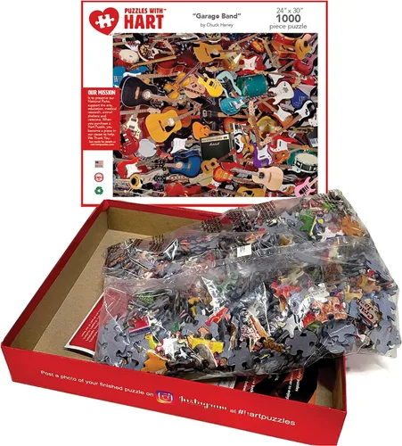 Vista 3 de Garage Band - Rompecabezas de 1000 piezas, 1 EA