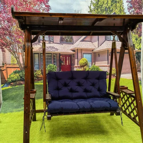 Vista 2 de Cojines de asiento de repuesto para jardín al aire libre, impermeables para porche, muebles de jardín, patio