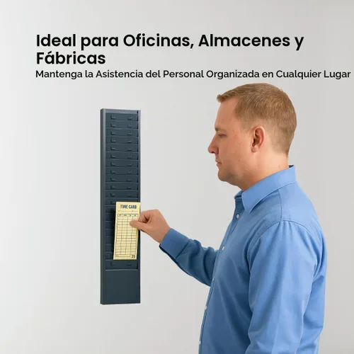 Vista 7 de Organizador de pared de metal de 25 ranuras, estante para tarjetas