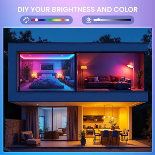 Vista 3 de Bombilla LED E12 que cambia de color con control remoto 2 W E12 bombilla multicolor RGB/3000K/6000K/Base de candelabro regulable Bombillas de luz