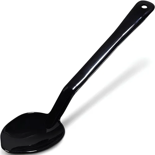 Vista 2 de Carlisle FoodService Products 442003 Cucharas de plástico para servir, 14 pulgadas, color negro (paquete de 12)