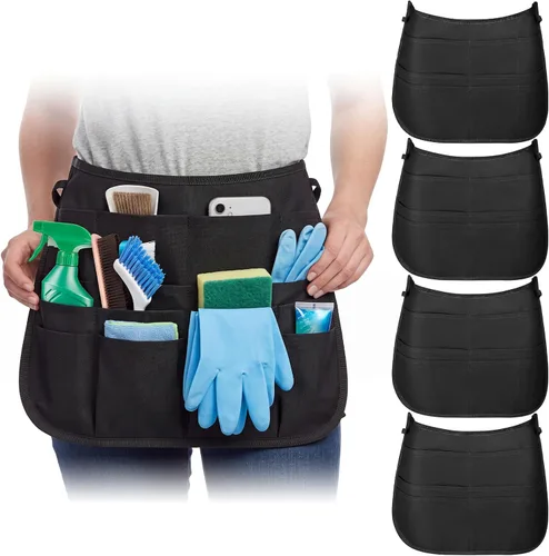 Vista 9 de Panitay Waterproof Cleaning Apron for Housekeeping with 9 Pocket