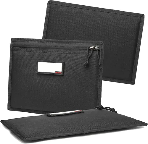 Vista 3 de Paquete de 3 fundas para pistola, funda suave para pistola táctica, bolsa de almacenamiento para caza, campo de tiro, deportes, 4 parches