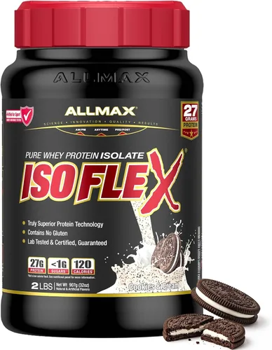 Vista 24 de ALLMAX Nutrition - ISOFLEX Polvo de Proteína de Suero, Proteína de Suero Aislada, 27g de Proteína, Pastel de Cumpleaños, 2 lb