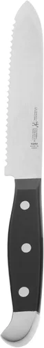 Vista 10 de HENCKELS Cuchillo de chef compacto de 3 pulgadas ultraafilado, diseñado en Alemania con más de 100 años de maestría, color negro/acero inoxidable