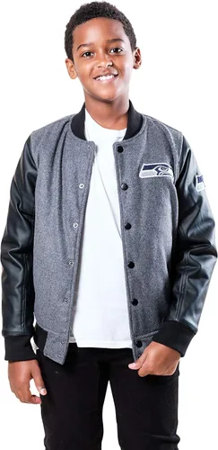Vista 11 de Ultra Game NFL - Chaqueta de béisbol clásica para niños