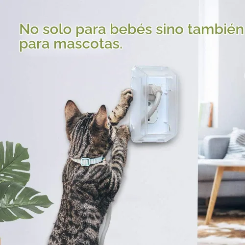 Vista 7 de EUDEMON Caja Protectora de Enchufes Eléctricos de Seguridad para Bebés a Prueba de Niños Cubierta de Enchufe Grande para Protección Infantil