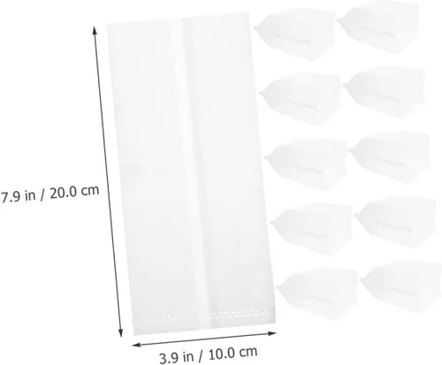 Vista 2 de 100pcs Biodegradable Non-Woven Planting Bags Nursery Growing Pouches 20x20cm for Vegetables Flowers Seedlings Garden Cultivation