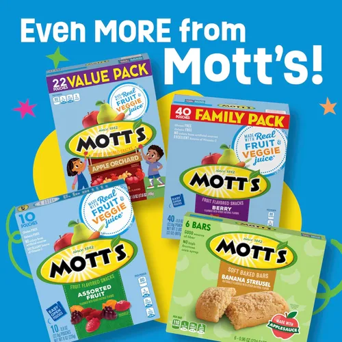 Vista 9 de Mott's Snacks con sabor a frutas, huerto de manzana, sin gluten, 22