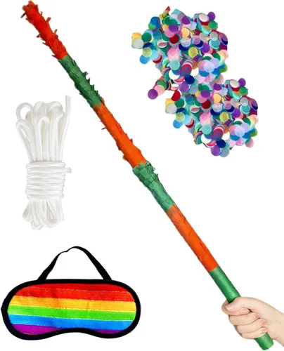 Vista 10 de Palitos de piñata de 32 pulgadas, que no se rompen, la calidad es muy difícil. Los niños pueden disfrutar jugando en la fiesta de piñata sin