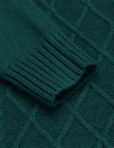 Vista 6 de COOFANDY suéteres con cuello en V para hombre, de algodón, ajuste relajado