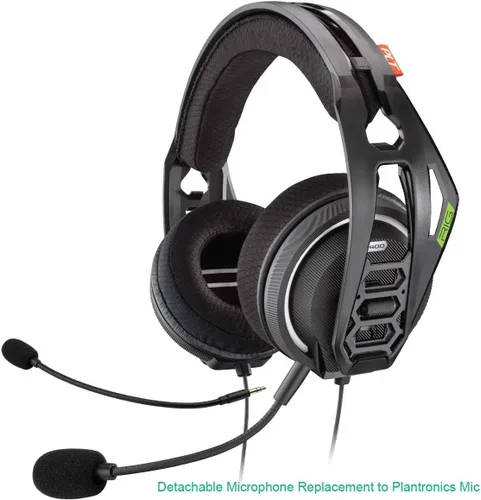 Vista 2 de Smays Micrófono de repuesto para auriculares Rig 400 Gaming, Turtle Beach, auriculares PS4 – Accesorio de micrófono desmontable de 0.138 in