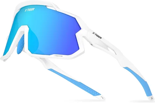 Vista 13 de X-TIGER Gafas de sol polarizadas para niños y niñas, lentes de sol de béisbol polarizadas para niños de 8 a 14 años, UV400, gafas de ciclismo