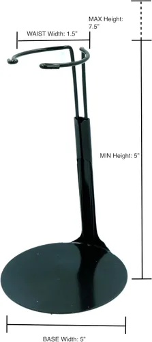 Vista 2 de Kaiser 2175 - Soporte de muñeca negro para muñecas y figuras de acción de 8 a 12 pulgadas