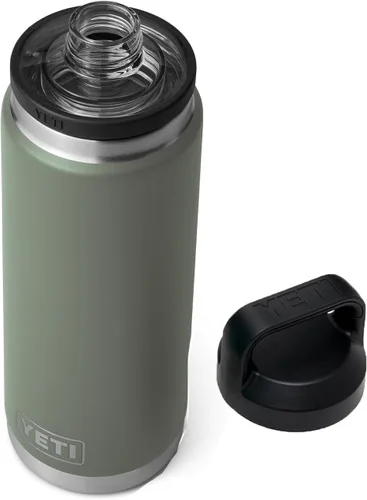 Vista 19 de YETI Rambler - Botella de acero inoxidable, hermética, con aislamiento al vacío y tapa chug, 26 onzas, color amarillo alpino Alpine Amarillo
