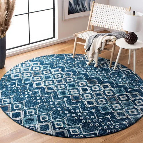Vista 32 de SAFAVIEH Amsterdam Collection Alfombra Decorativa - 2.3 pies x 4 pies, Negro & Multi, Diseño Marroquí Bohemio, Sin Desprendimiento y Fácil Cuidado
