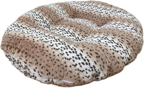 Vista 16 de Bessie and Barnie - Cama de lujo extra afelpada de pelo sintético para mascota/perro (Aspen Snow Leopard, X-S)
