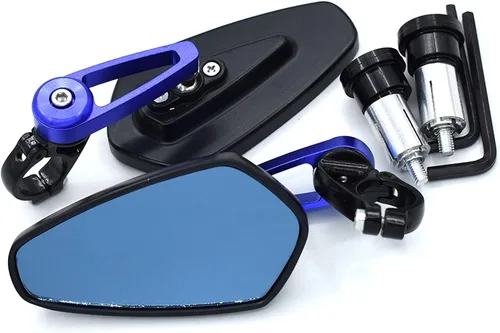 Vista 9 de Accesorios Motocicleta BAR END MIROIR para Yamaha R1 2003 Jog RR Blaster TTR 250 R6 2017 Road Star YZF600R FZ25 R1 2004 Moto Accesorios