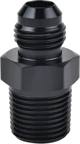 Vista 51 de EVIL ENERGY Adaptador de ajuste de 6AN a 3/8" NPT macho de 90 grados, aluminio