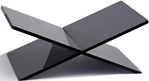 Vista 9 de Honygebia Soportes de libros acrílicos negros – Soporte para libros de acrílico con marco cruzado, soporte abierto para exhibición y lectura