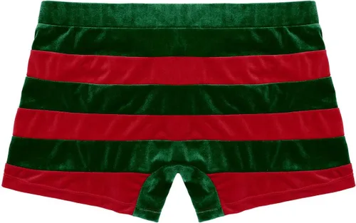 Vista 6 de TiaoBug Disfraz de terciopelo para hombre, diseño de Navidad, cosplay, con gorro de Papá Noel, ropa