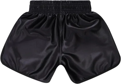 Vista 6 de Fldy Pantalones cortos de Muay Thai para niños y niñas, pantalones cortos de boxeo, kickboxing, artes marciales, pantalones cortos de gimnasio
