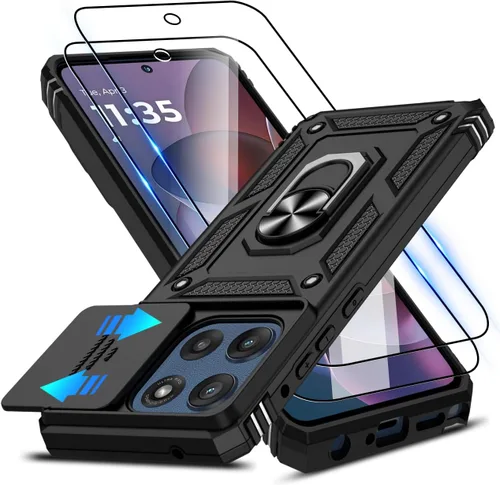 Vista 91 de ATUMP for Moto G-Play-2024 Case with Camera Lens Cover & HD Screen Protector(2 Pcs), [10FT Military Grade Drop Protection] Magnetic Ring Holder