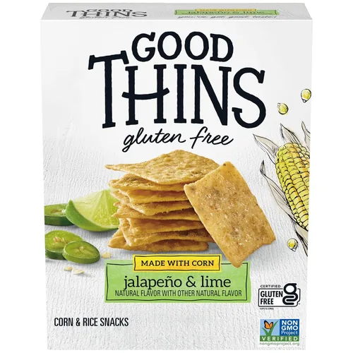 Vista 23 de Good Thins Galletas de arroz simplemente saladas sin gluten, 3.5 onzas (Paquete de 3)