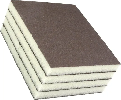 Vista 26 de Utoolmart Bloques de lijado de esponja de lijado, esponja de papel de lija húmedo y seco de grano 80, kit de esponja de arena lavable y 4 piezas