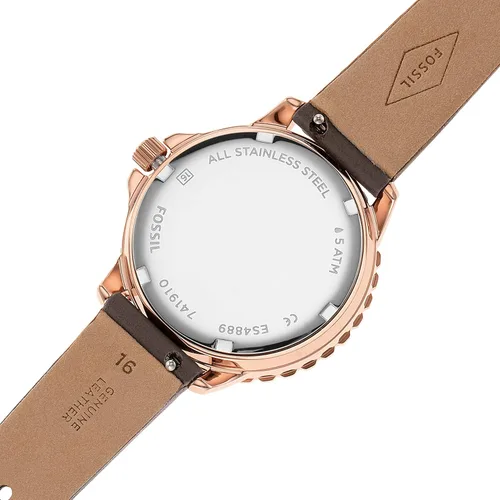 Vista 8 de Fossil Izzy - Reloj de cuarzo para mujer de acero inoxidable