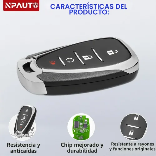 Vista 4 de NPAUTO Llavero de Reemplazo Compatible con 2017-2018 Chevy Bolt, 2018-2020 Equinox, 2017-2020 Trax, 2018-2020 Sonic, 2016-2019 Volt, Control Remoto