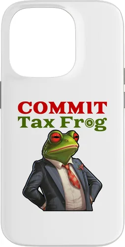 Vista 17 de Funda para iPhone 16 Commit Tax Frog Funny Fraud Meme Case