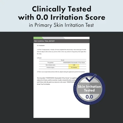 Vista 5 de TOSOWOONG Suero facial de niacinamida al 15%, niacinamida de 150,100 ppm, ácido tranexámico, corrector de manchas oscuras, piel de vidrio, tez