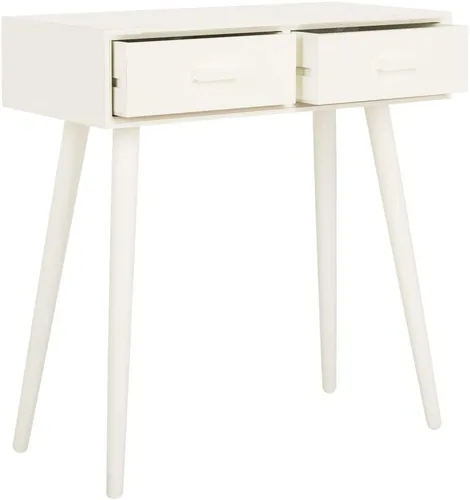 Vista 8 de Safavieh Home Dean Mid-Century Modern - Consola negra de 2 cajones