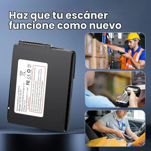 Vista 6 de E EGOWAY Batería de repuesto 4620mAh para escáner de código de barras Zebra